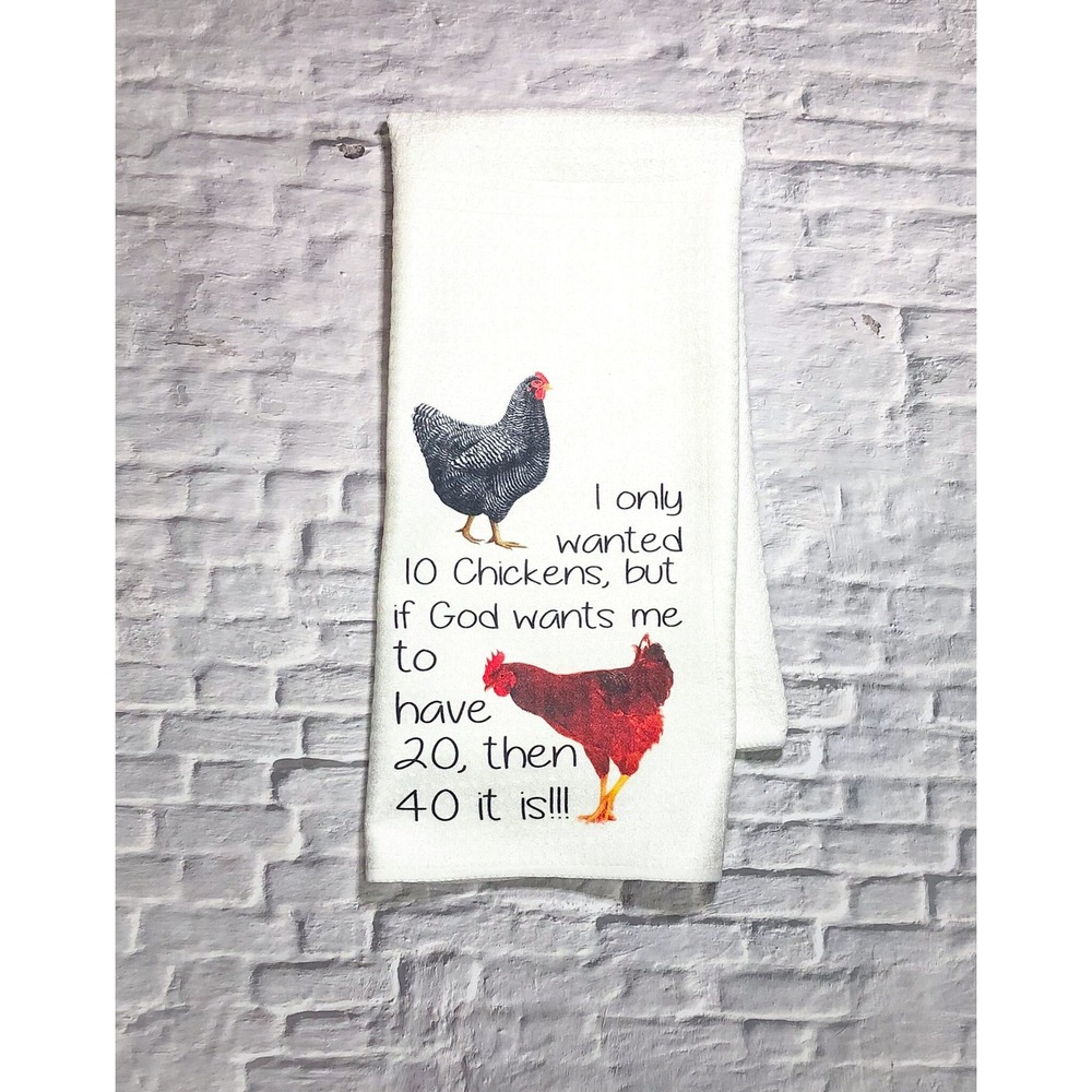 Chicken Gifts Chicken Kitchen Hand Towel Waffle Weave Hand Towel